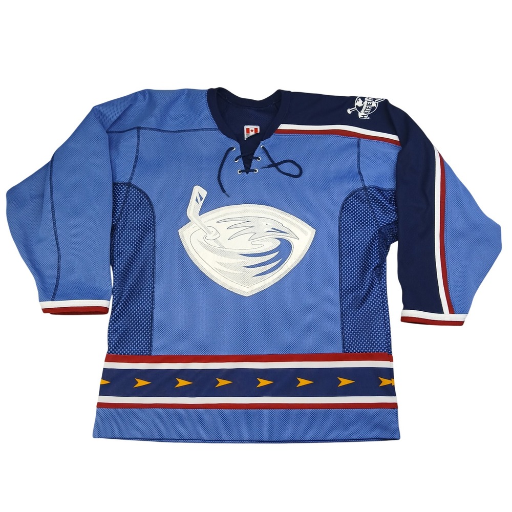 CCM Hatfield Atlanta Thrashers Jersey Men Med Molloy 22 Air-Knit Made‎ in Canada